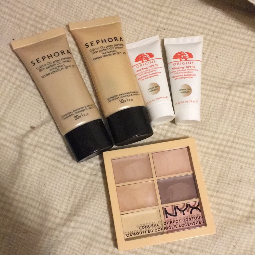 Complexion bundle Nyx, Sephora, origins
